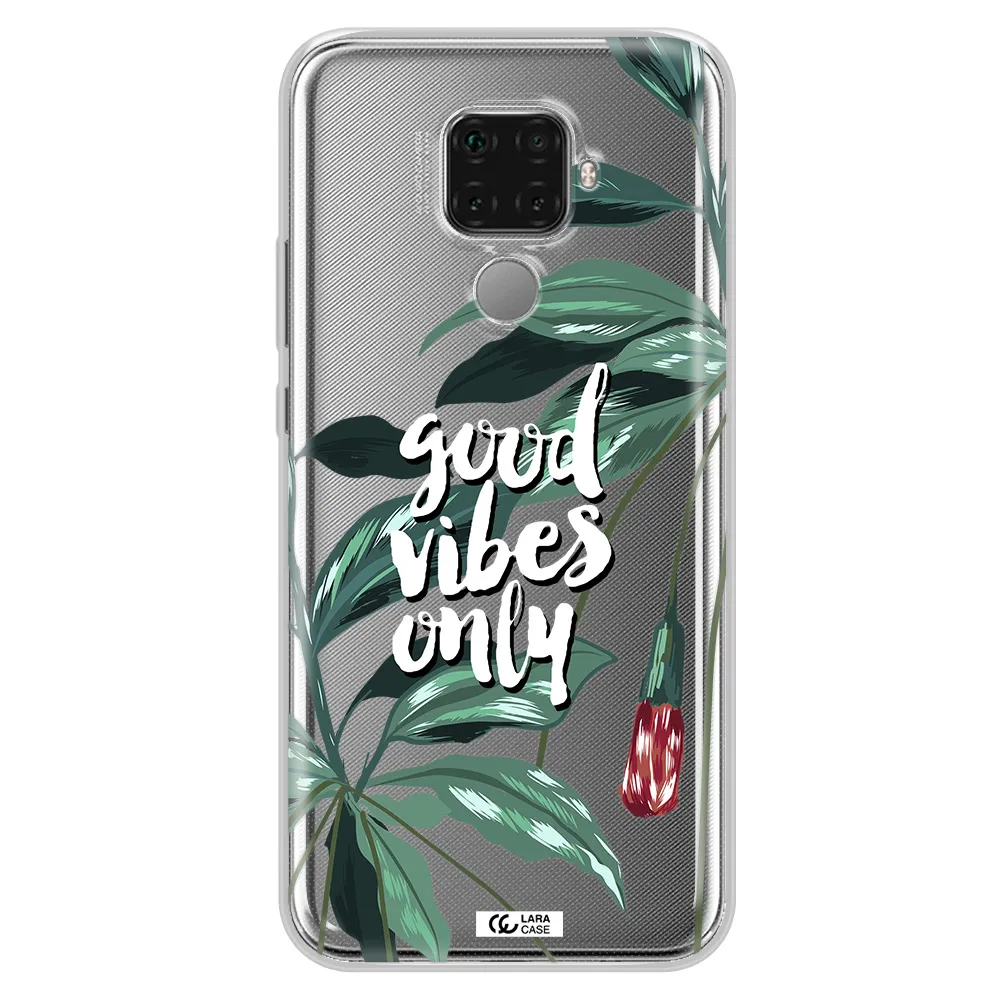 Tropical Vibes Green Huawei Mate 30 Lite Clear TPU Case