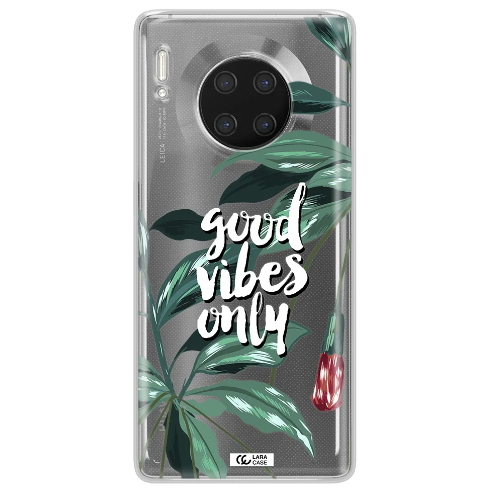 Tropical Vibes Green Huawei Mate 30 Pro Clear TPU Case