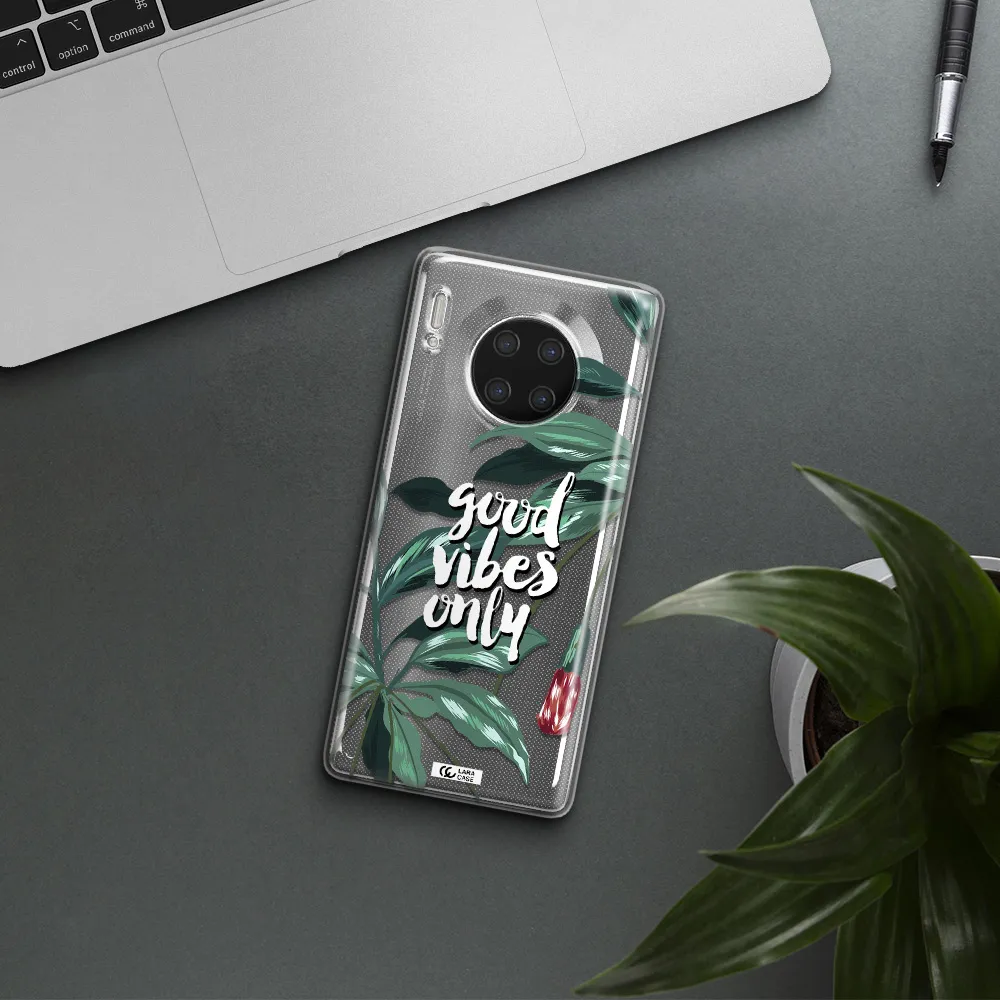 Tropical Vibes Green Huawei Mate 30 Pro Clear TPU Case
