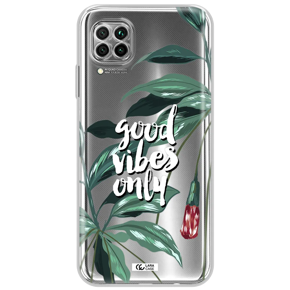 Tropical Vibes Green Huawei Nova 7I Clear Tpu Case