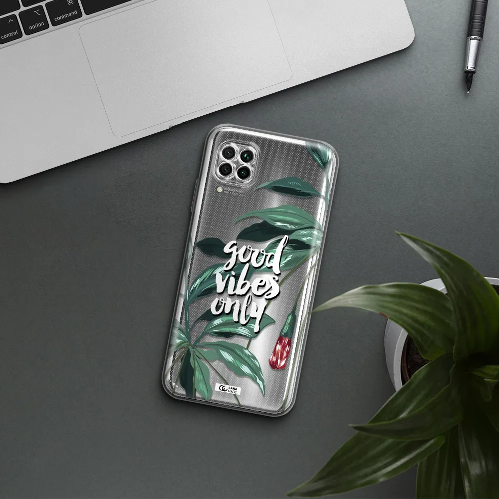 Tropical Vibes Green Huawei Nova 7I Clear Tpu Case