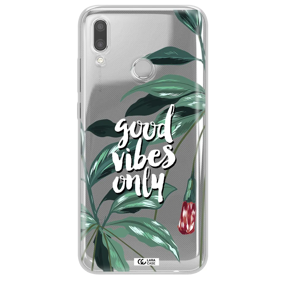Tropical Vibes Green Huawei P Smart 2019 Clear TPU Case