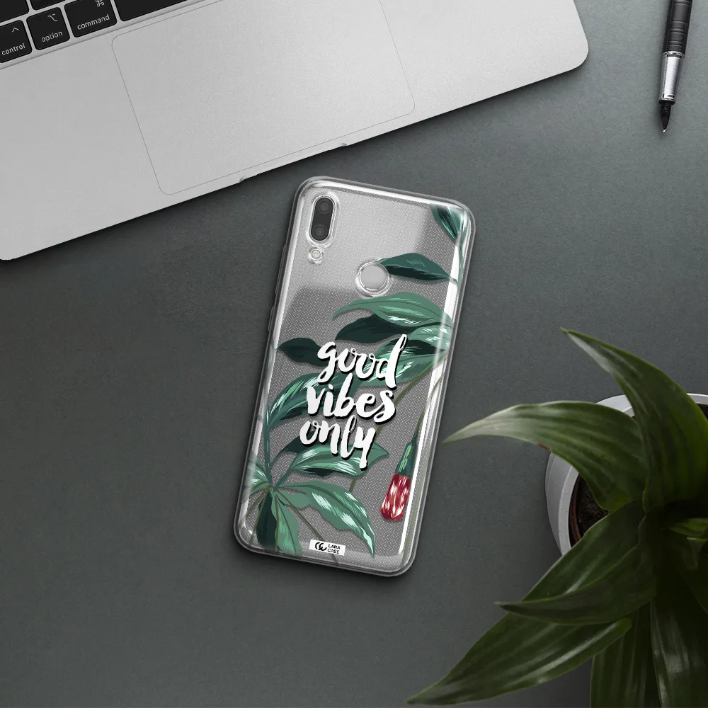 Tropical Vibes Green Huawei P Smart 2019 Clear TPU Case