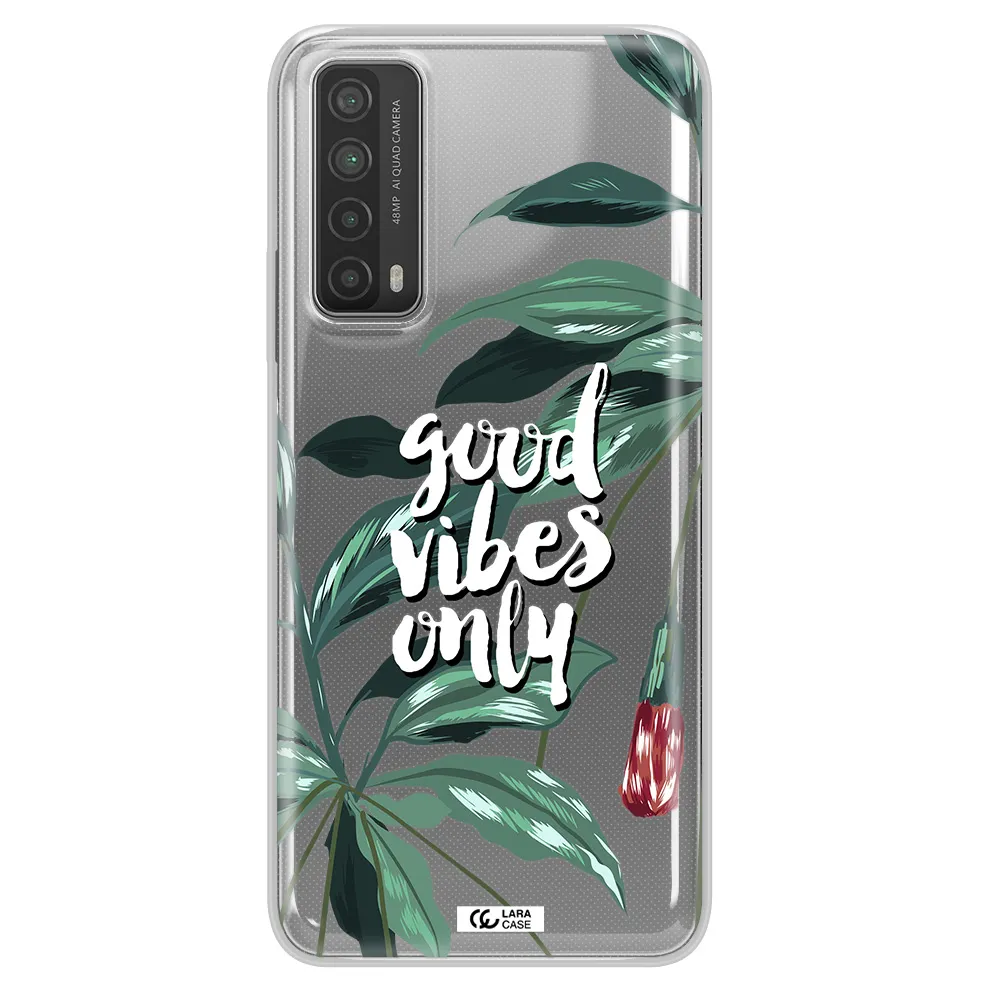 Tropical Vibes Green Huawei P Smart 2021 Clear TPU Case