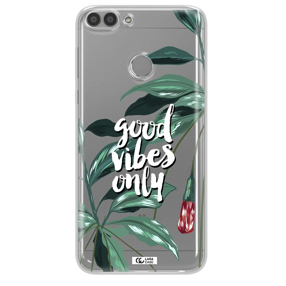 Tropical Vibes Green Huawei P Smart Clear TPU Case