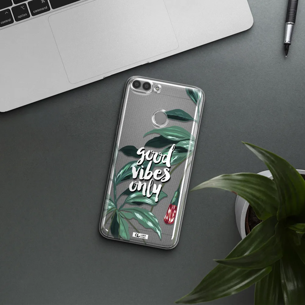 Tropical Vibes Green Huawei P Smart Clear TPU Case