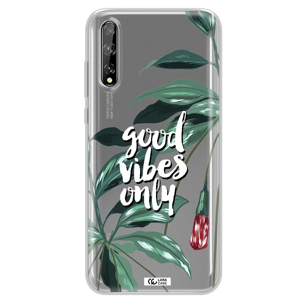 Tropical Vibes Green Huawei P Smart S Clear TPU Case