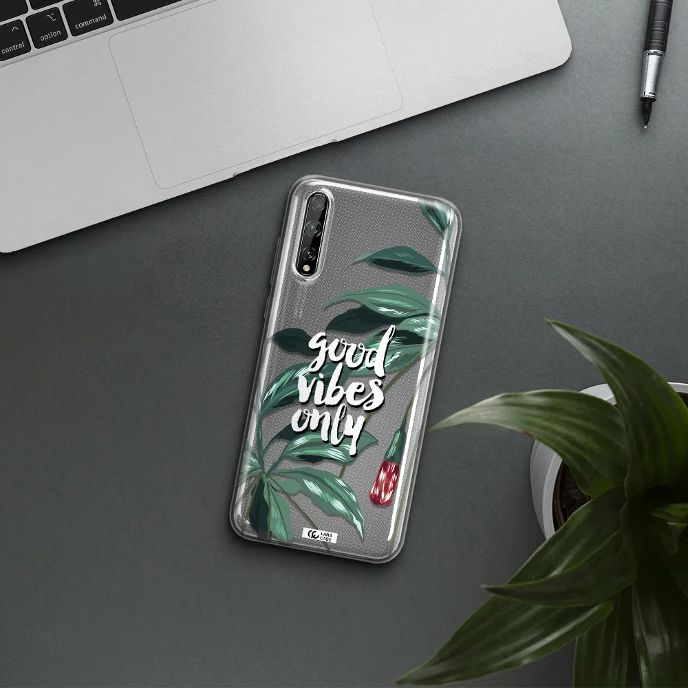 Tropical Vibes Green Huawei P Smart S Clear TPU Case