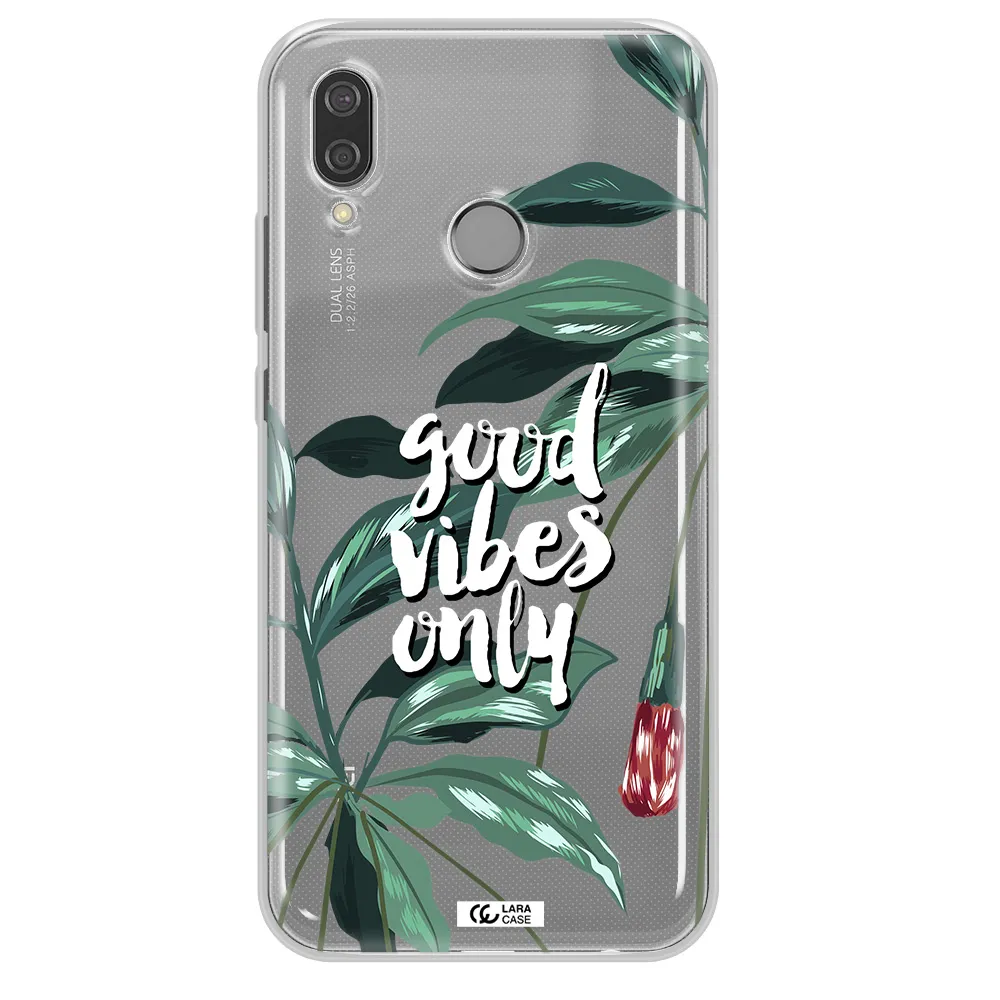 Tropical Vibes Green Huawei P20 Lite Clear TPU Case