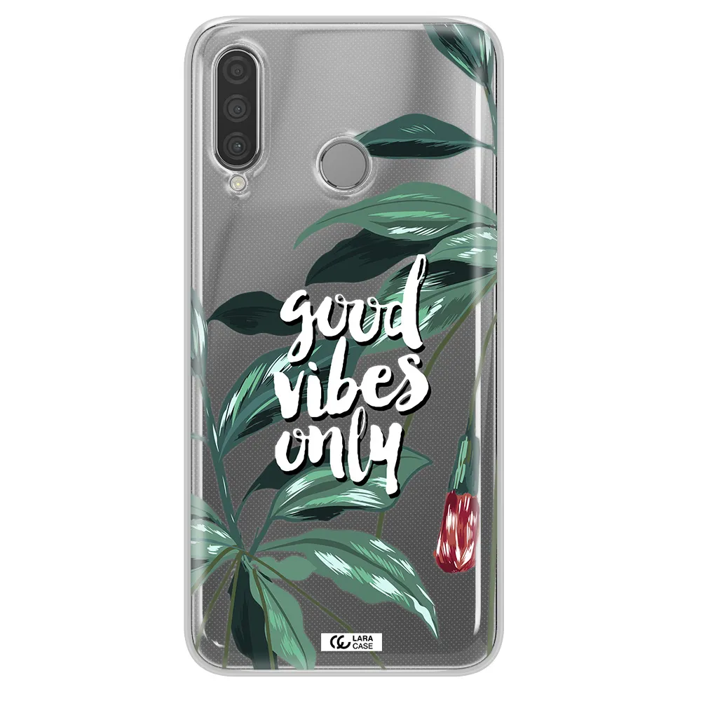 Tropical Vibes Green Huawei P30 Lite Clear TPU Case