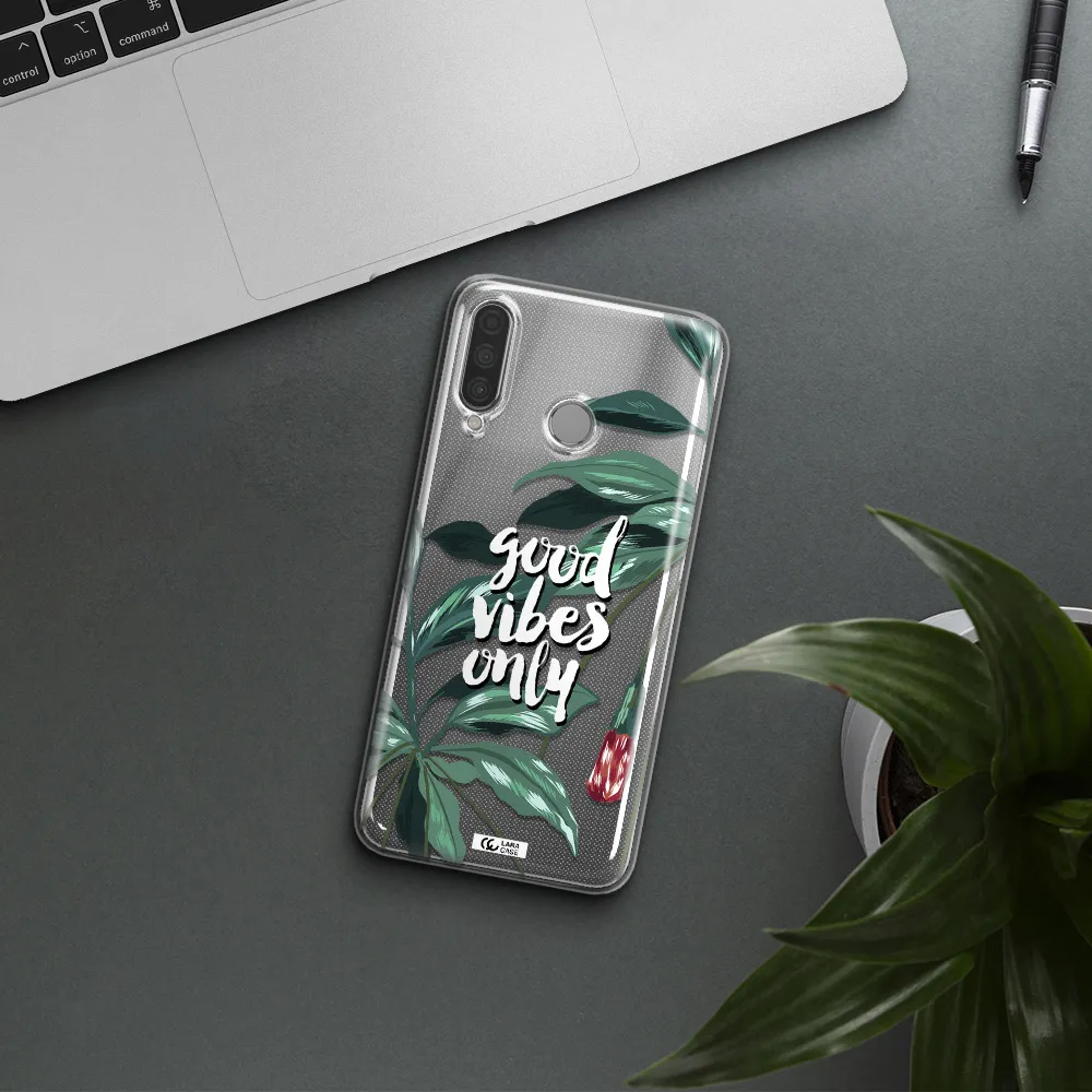 Tropical Vibes Green Huawei P30 Lite Clear TPU Case