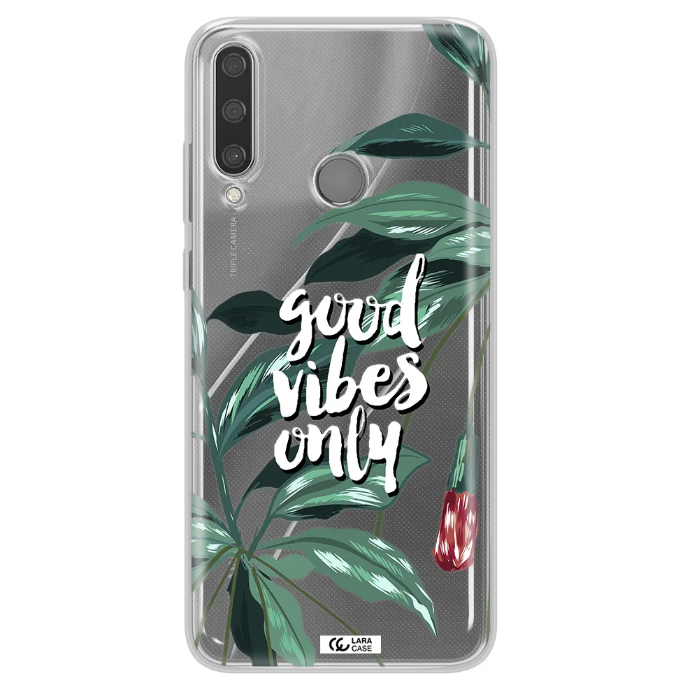 Tropical Vibes Green Huawei Y6P Clear TPU Case