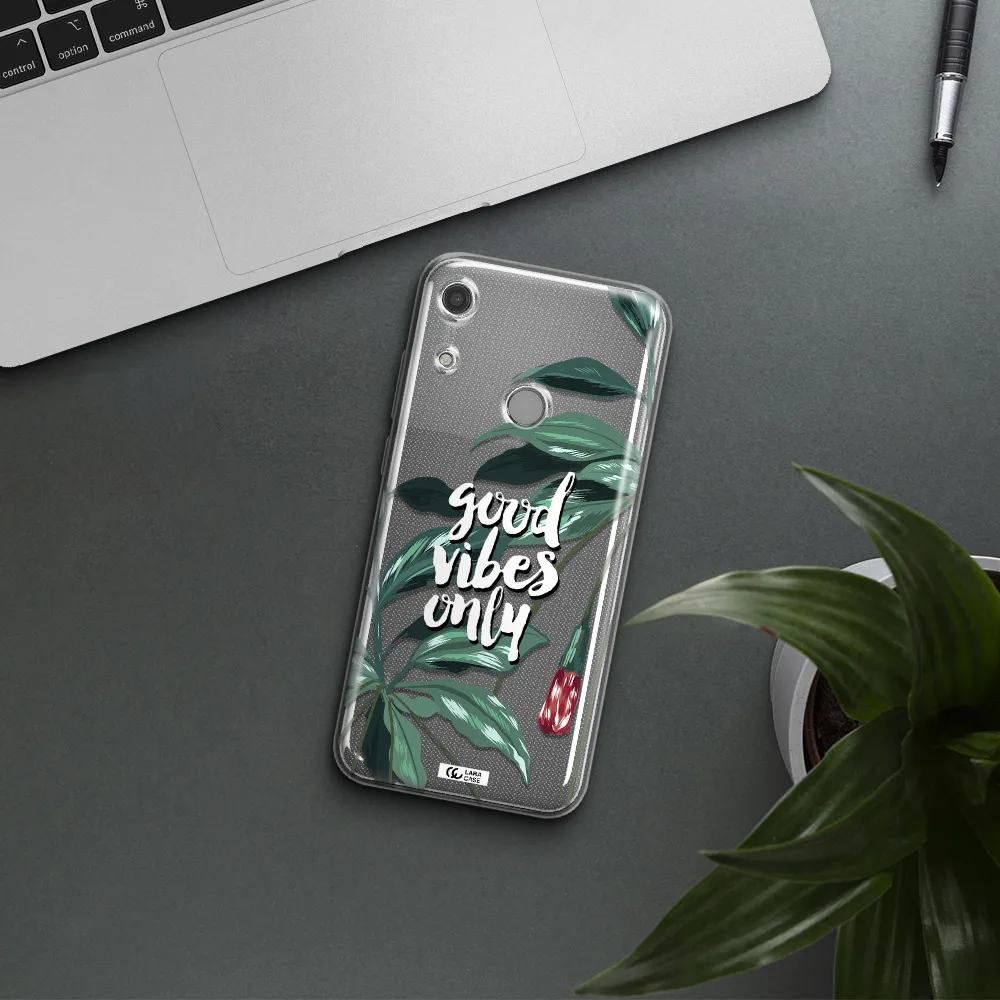 Tropical Vibes Green Huawei Y6S Clear TPU Case