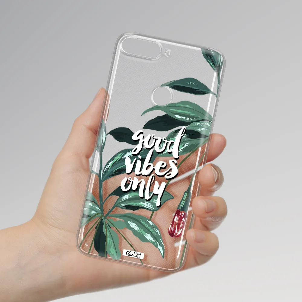 Tropical Vibes Green Huawei Y7 Prime 2018 Clear TPU Case
