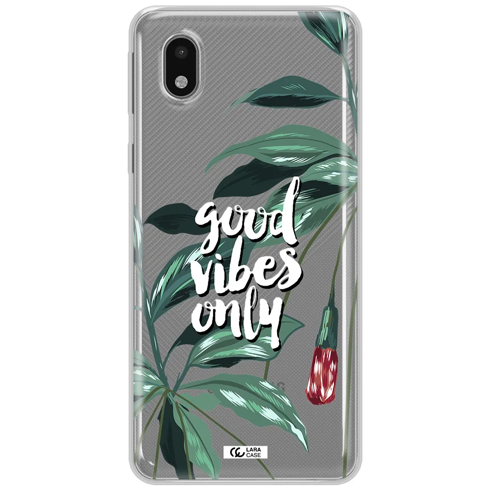 Tropical Vibes Green Samsung A01 Core Clear Tpu Case