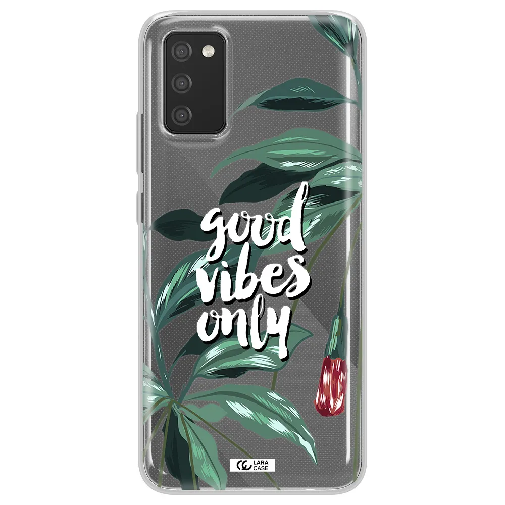 Tropical Vibes Green Samsung A02S Clear TPU Case