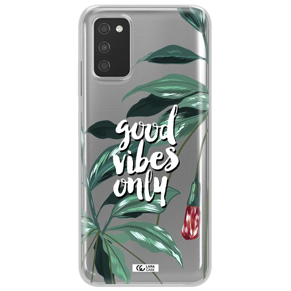 Tropical Vibes Green Samsung A03S Clear TPU Case