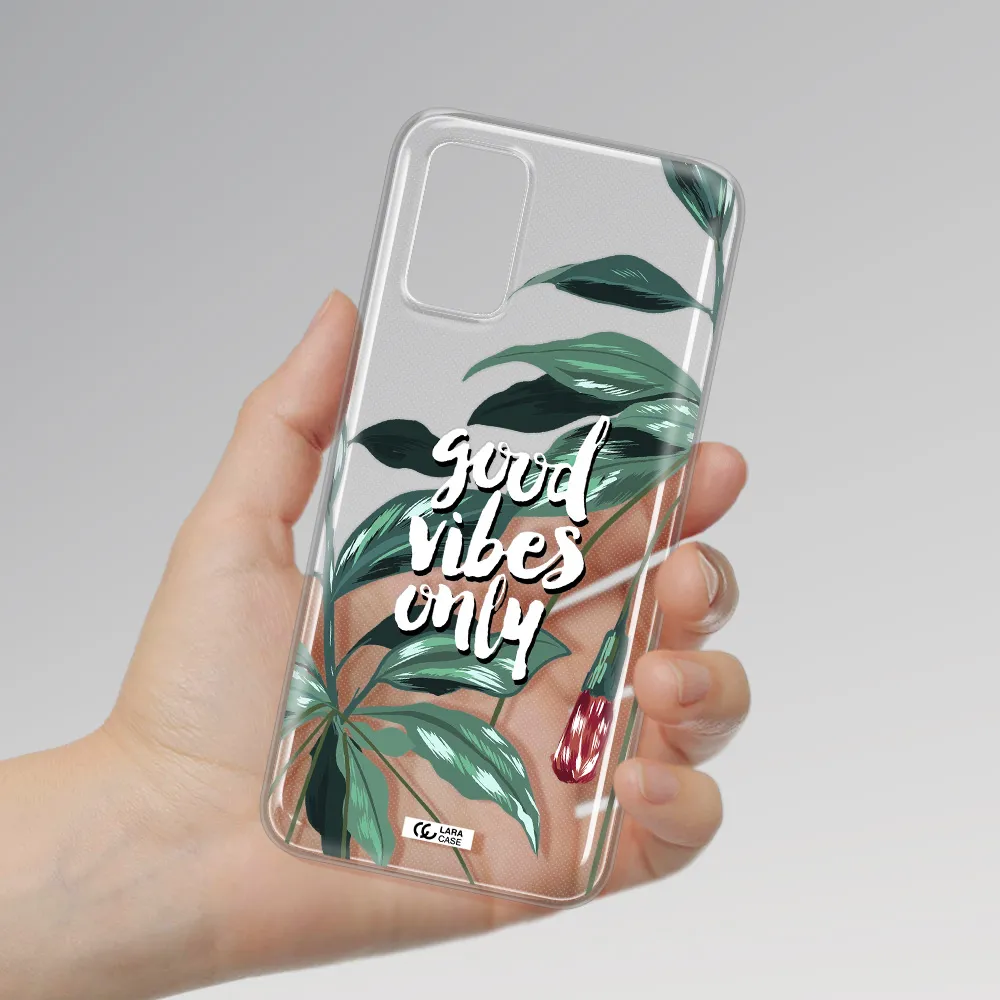 Tropical Vibes Green Samsung A03S Clear TPU Case