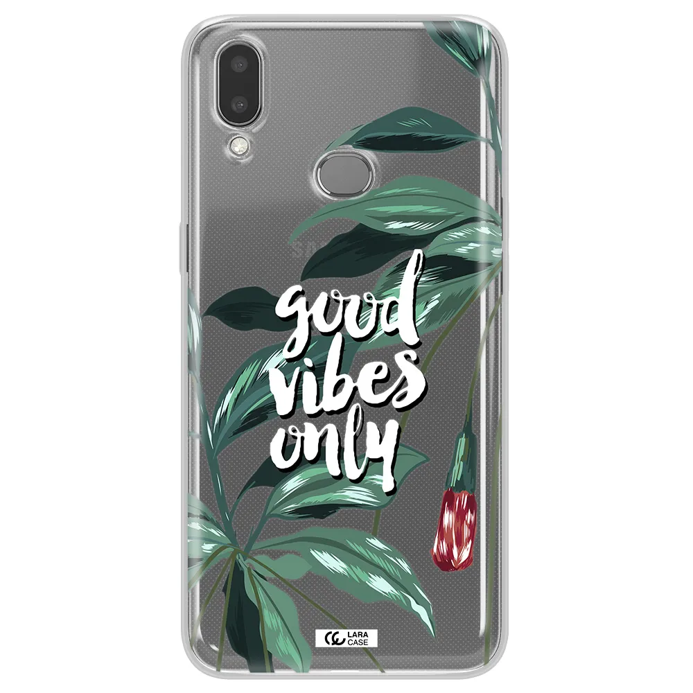 Tropical Vibes Green Samsung A10S Clear TPU Case