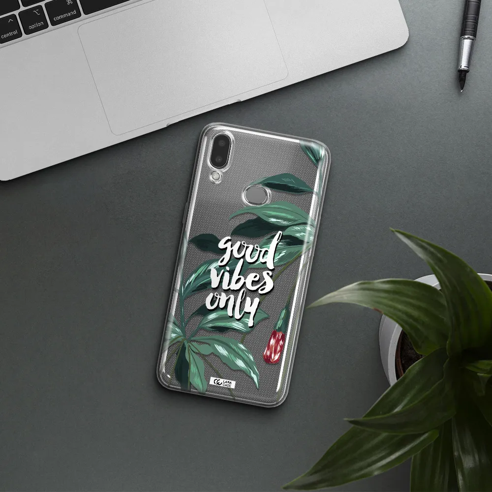 Tropical Vibes Green Samsung A10S Clear TPU Case