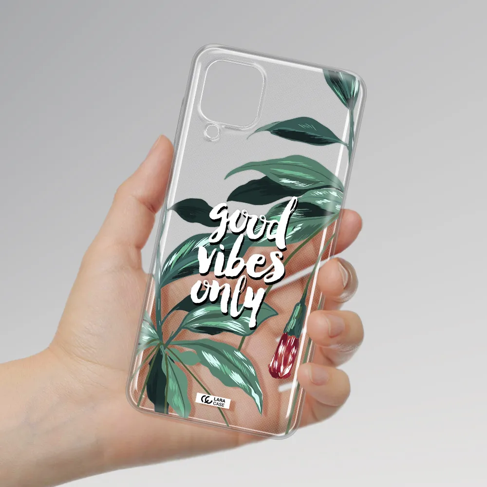 Tropical Vibes Green Samsung A12 4g Clear TPU Case