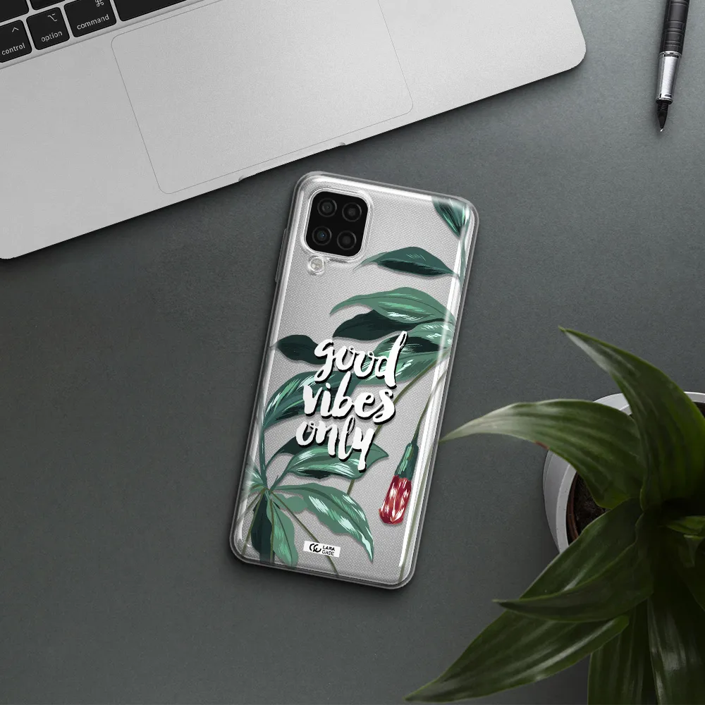 Tropical Vibes Green Samsung A12 4g Clear TPU Case
