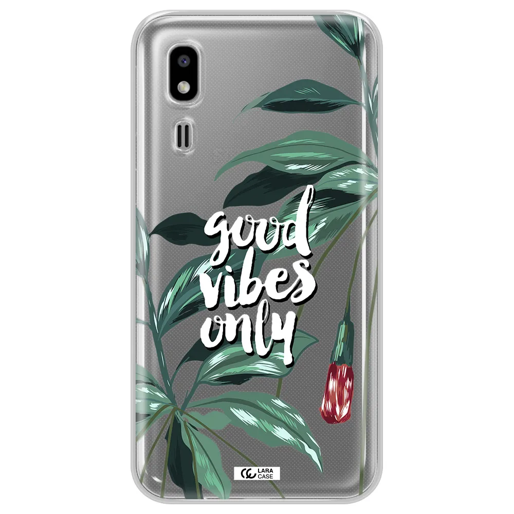 Tropical Vibes Green Samsung A2 Core Clear TPU Case