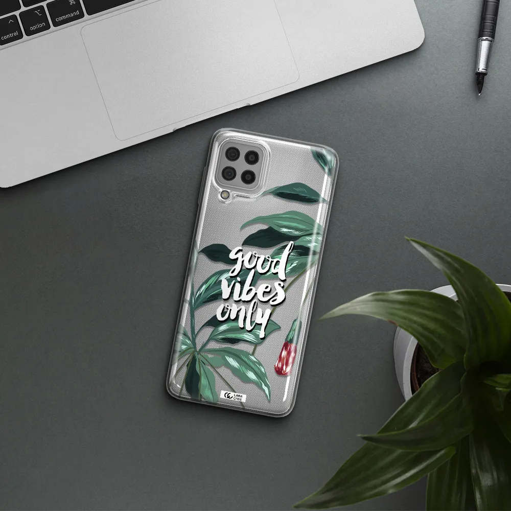 Tropical Vibes Green Samsung A22 4g Clear TPU Case