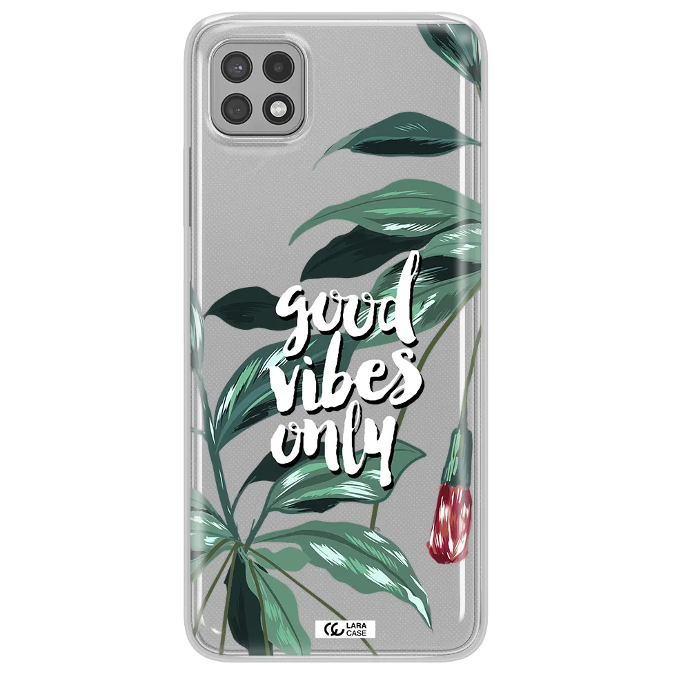 Tropical Vibes Green Samsung A22 5g Clear TPU Case