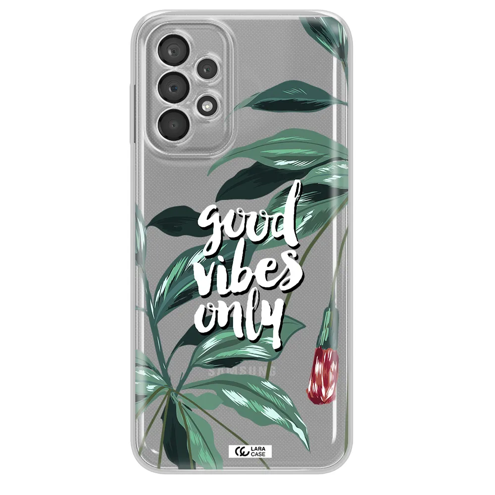 Tropical Vibes Green Samsung A23 5G Clear Tpu Case