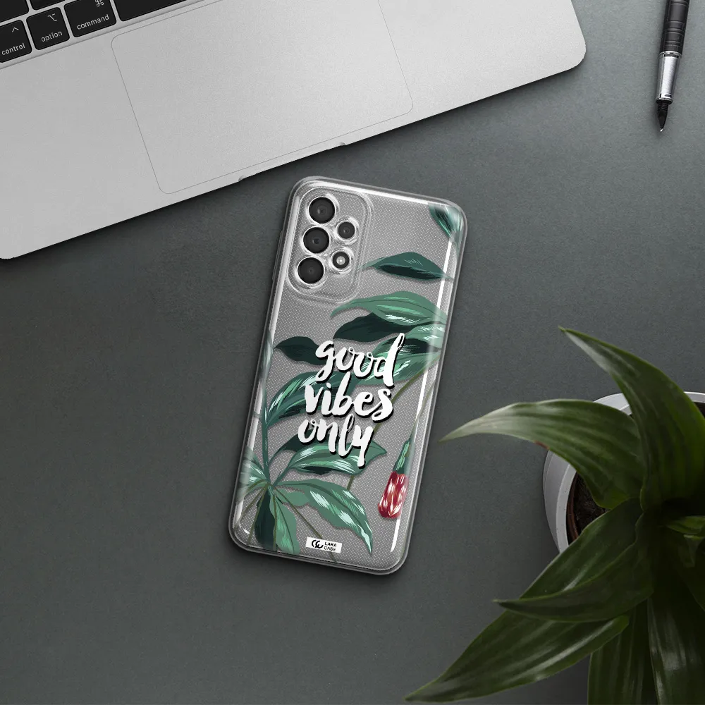 Tropical Vibes Green Samsung A23 5G Clear Tpu Case