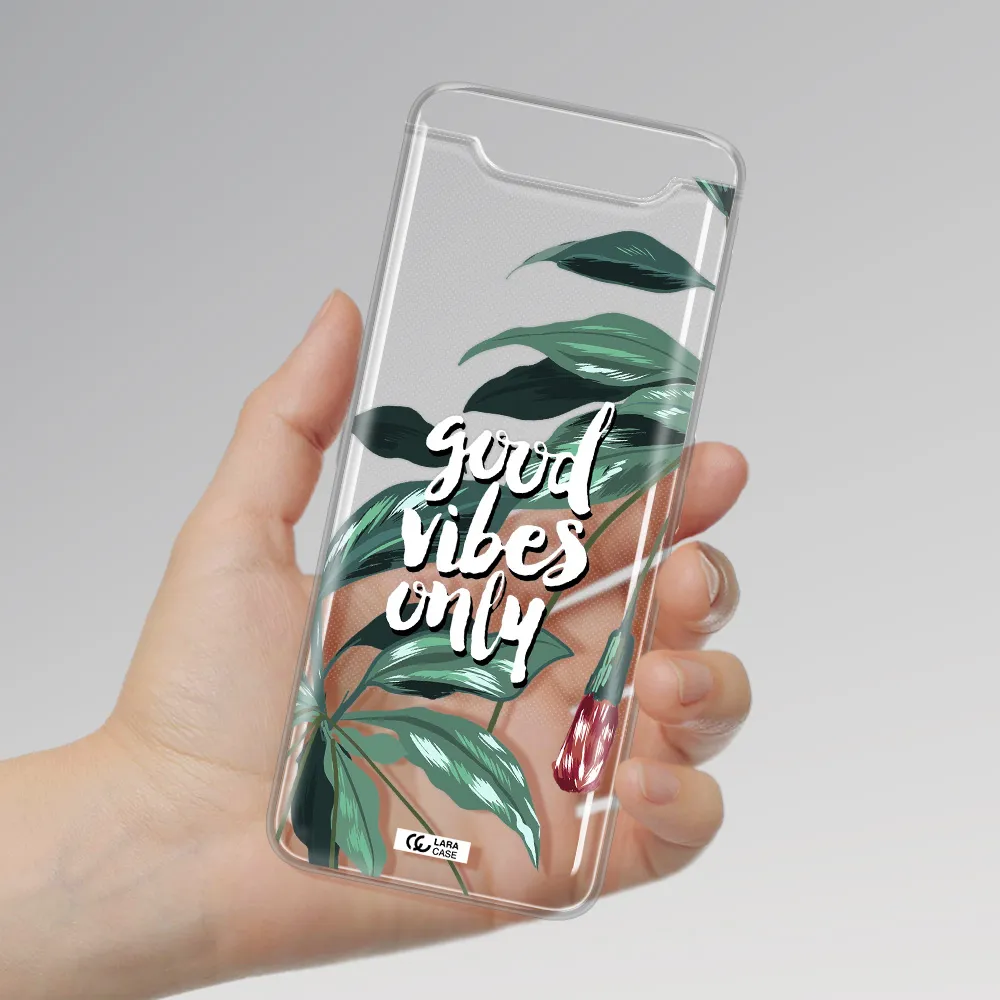 Tropical Vibes Green Samsung A80 Clear TPU Case