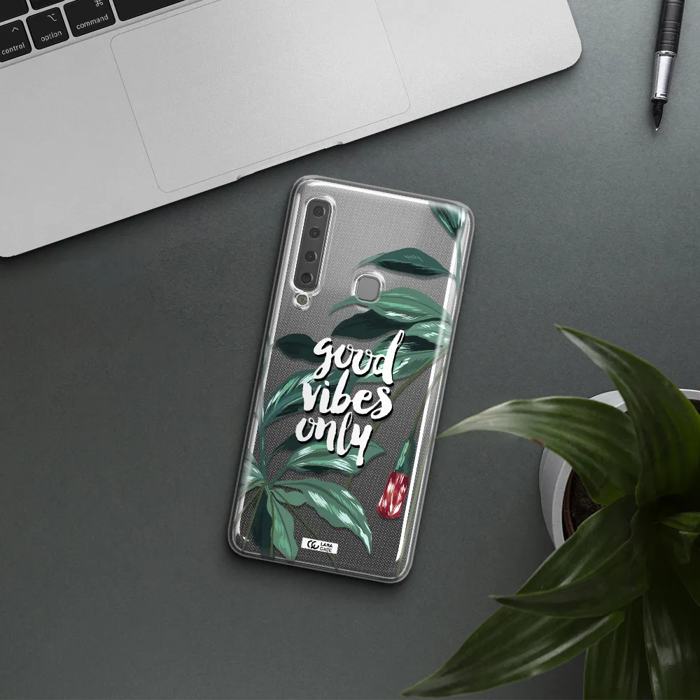 Tropical Vibes Green Samsung A9 2018 Clear TPU Case