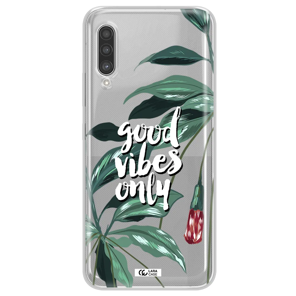Tropical Vibes Green Samsung A90 Clear TPU Case