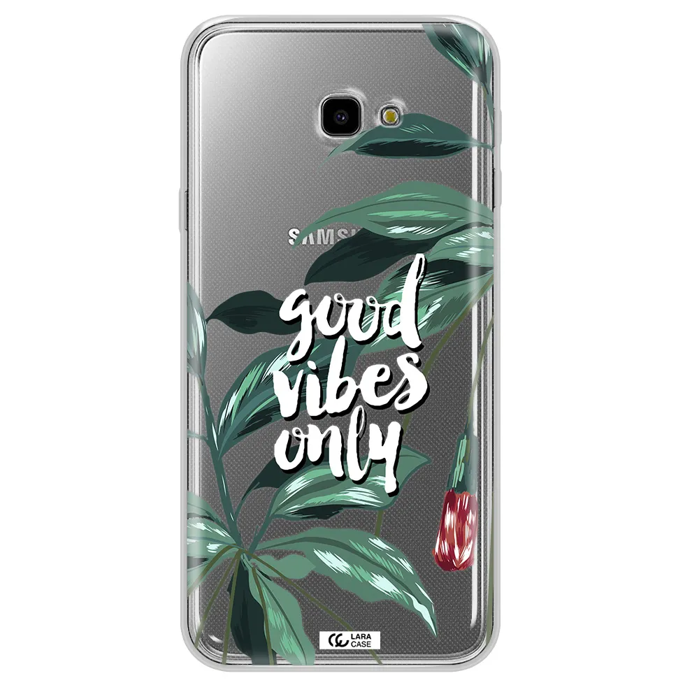 Tropical Vibes Green Samsung J4 Plus Clear TPU Case
