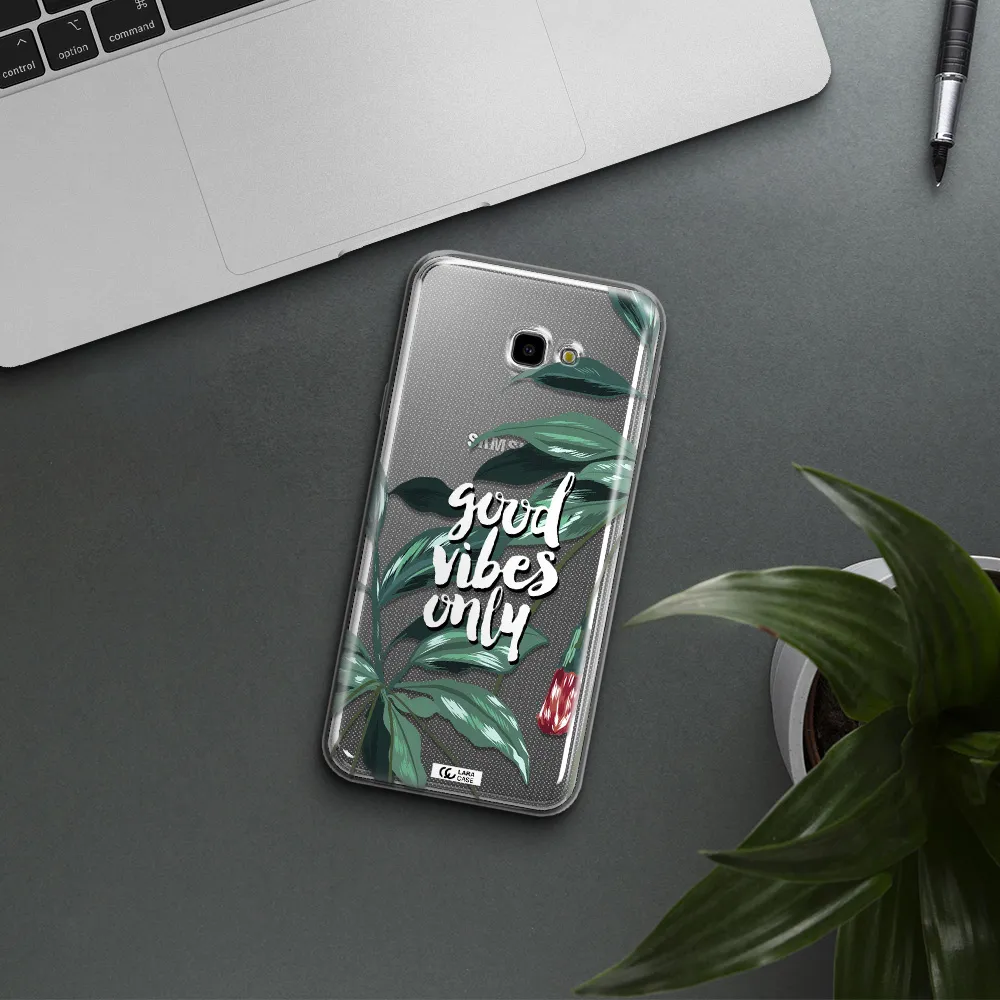 Tropical Vibes Green Samsung J4 Plus Clear TPU Case