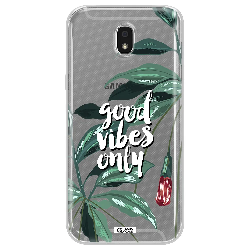 Tropical Vibes Green Samsung J5 2017 Clear TPU Case