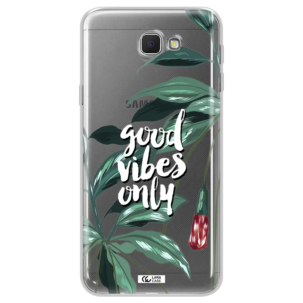 Tropical Vibes Green Samsung J5 Prime Clear TPU Case