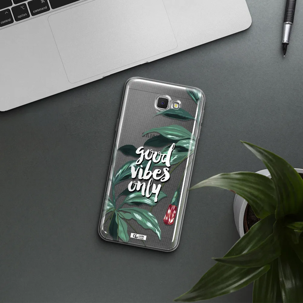 Tropical Vibes Green Samsung J5 Prime Clear TPU Case
