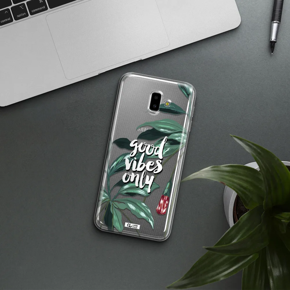 Tropical Vibes Green Samsung J6 Plus Clear TPU Case