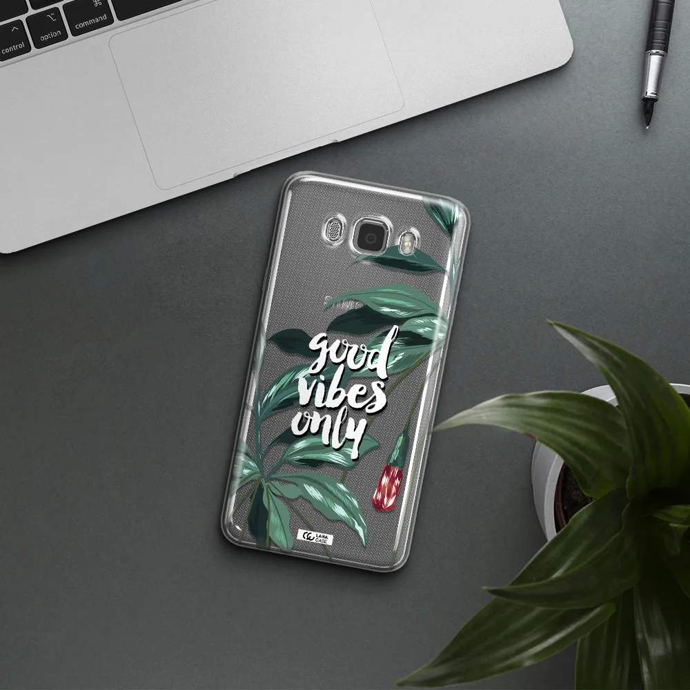 Tropical Vibes Green Samsung J7 2016 Clear TPU Case