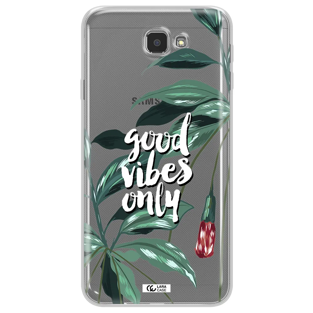 Tropical Vibes Green Samsung J7 Prim Clear TPU Case