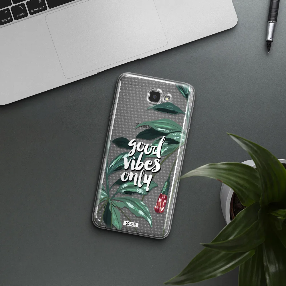 Tropical Vibes Green Samsung J7 Prim Clear TPU Case