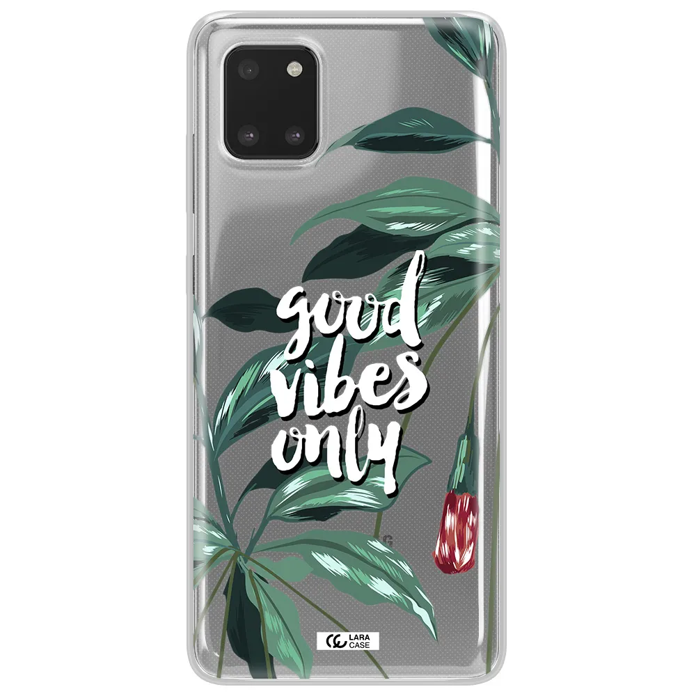 Tropical Vibes Green Samsung Note 10 Lite Clear TPU Case