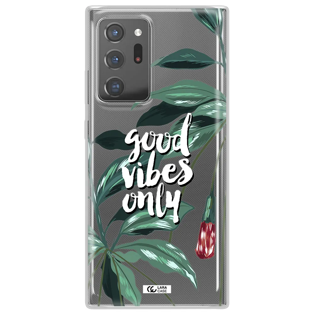 Tropical Vibes Green Samsung Note 20 Ultra Clear TPU Case