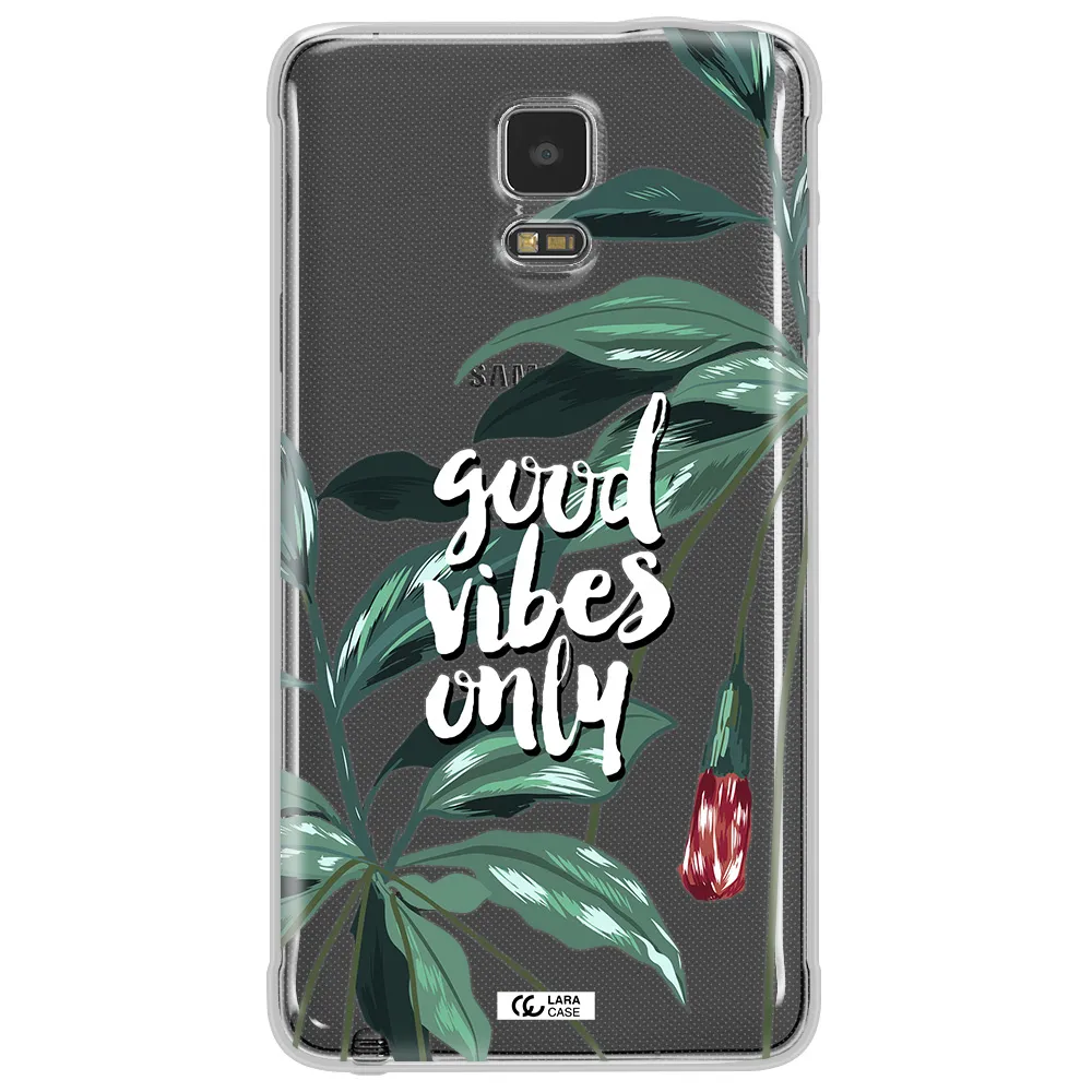 Tropical Vibes Green Samsung Note 4 Clear TPU Case