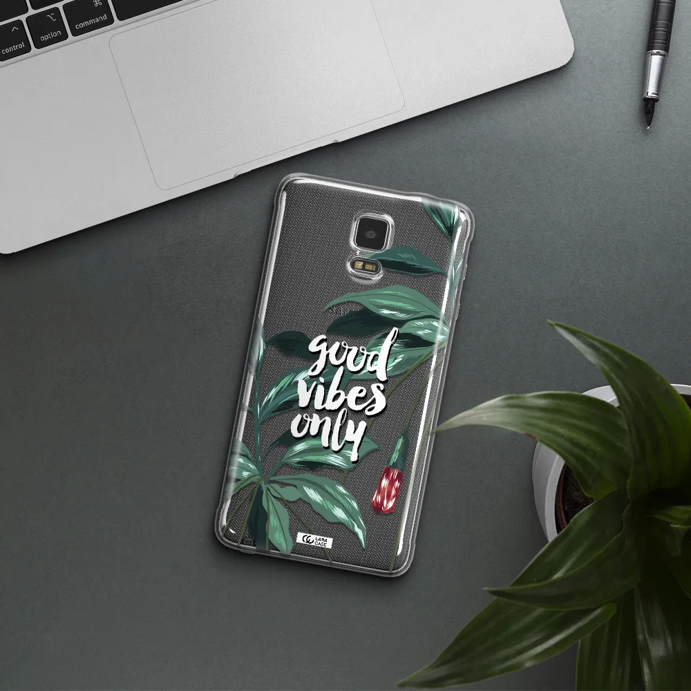 Tropical Vibes Green Samsung Note 4 Clear TPU Case