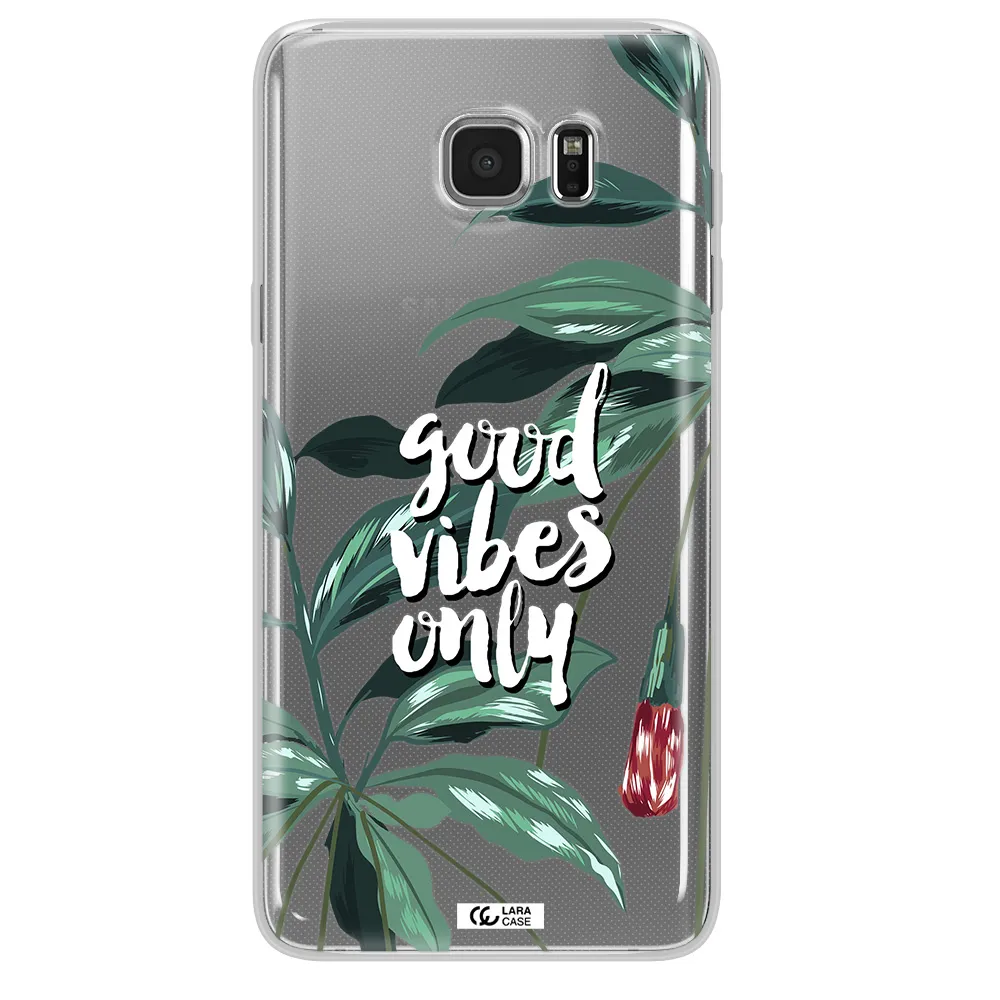 Tropical Vibes Green Samsung Note 5 Clear TPU Case
