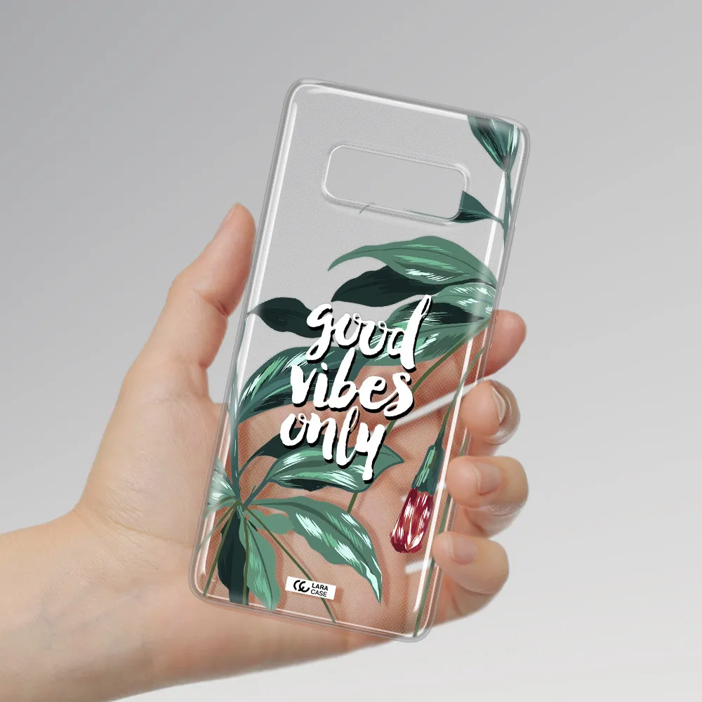 Tropical Vibes Green Samsung Note 8 Clear TPU Case