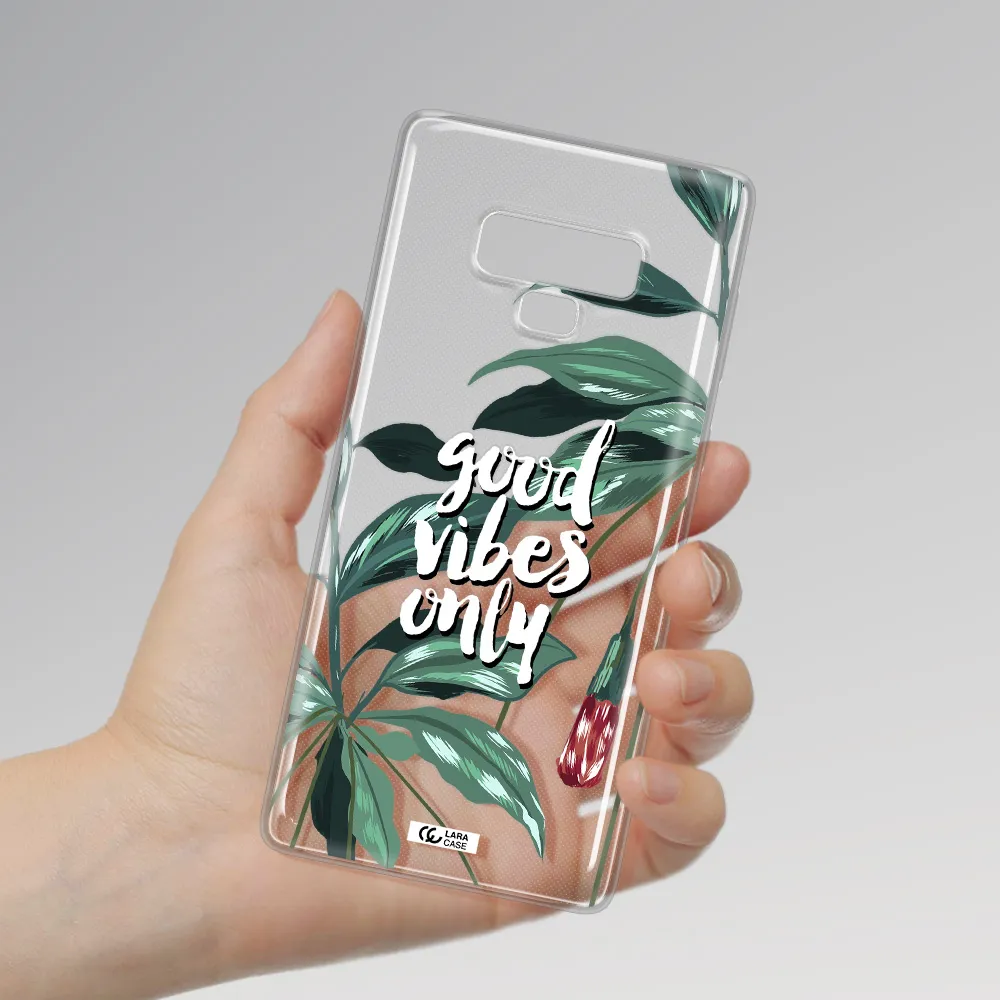 Tropical Vibes Green Samsung Note 9 Clear TPU Case